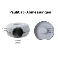Lade das Bild in den Galerie-Viewer, PauliCat Katzentunnel – Die Kuschelhöhle für Katzen
