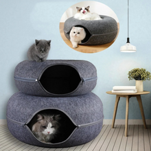 Lade das Bild in den Galerie-Viewer, PauliCat Katzentunnel – Die Kuschelhöhle für Katzen
